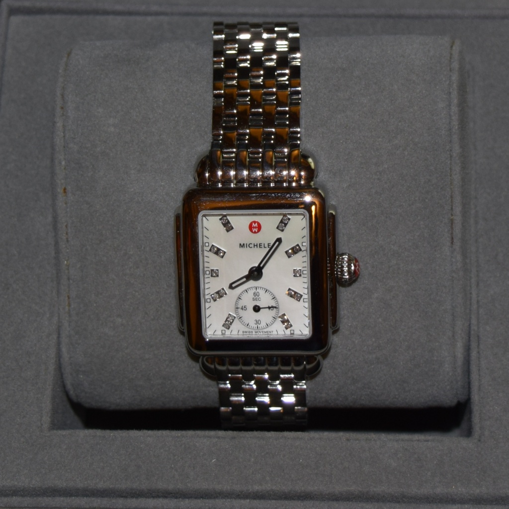 Ladies Michele Deco 16 Diamond Dial Watch Ladies Michele Deco 16 Diamond Dial Watch